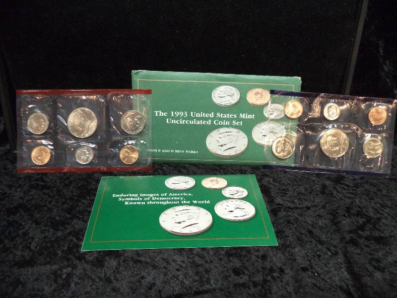 United States Mint Uncirculated Coin Set - 1993