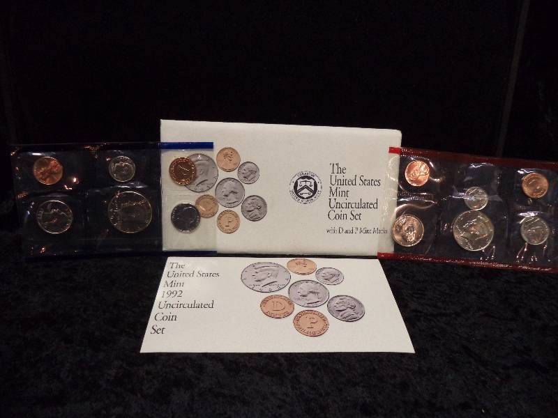 United States Mint Uncirculated Coin Set - 1992