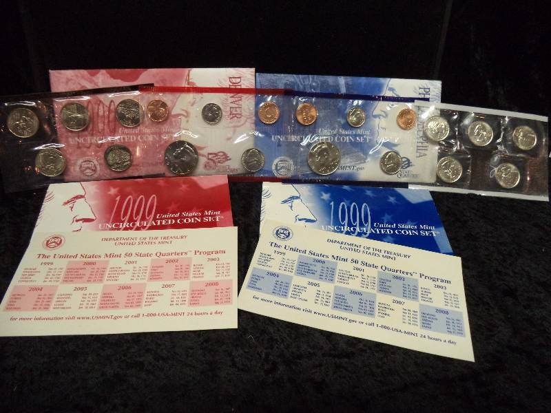 United States Mint Uncirculated Coin Set - 1999