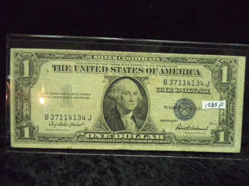 US $1 Silver Certificate - 1935F