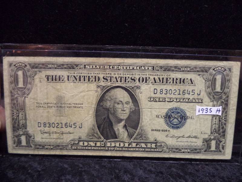 US $1 Silver Certificate - 1935H
