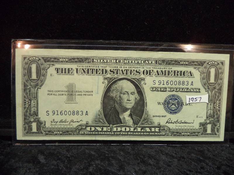 US $1 Silver Certificate - 1957