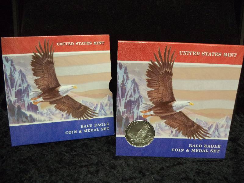 2008 Unites States Mint Bald Eagle Coin & Medal Set