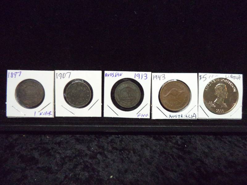 Lot - 5 Foreign Coines