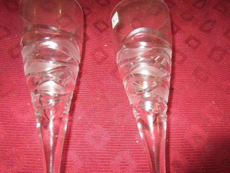 DIAMOND CRYSTAL WEDDING GLASSES