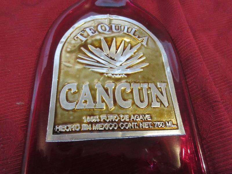 FLATTENED TEQUILA BOTTLE