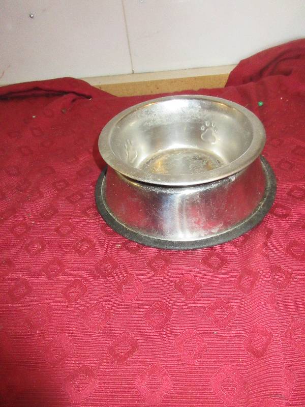 2 STAINLESS DOG BOWLS