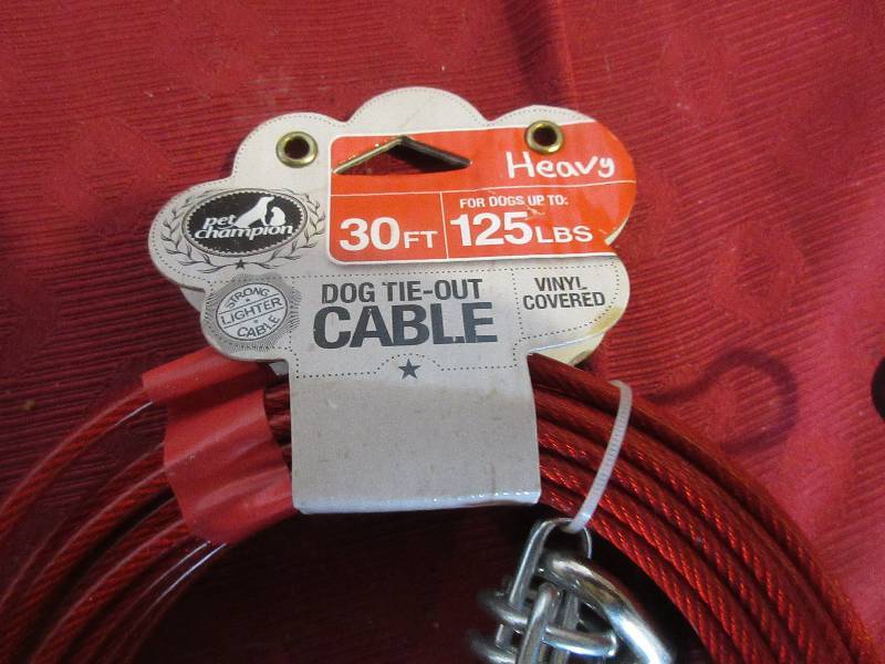 NEW DOG TIE OUT CABLE