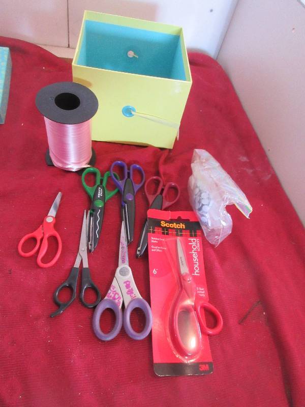 CRAFTING SCISSORS AND SUPPLIES