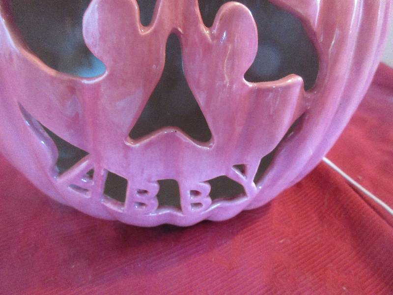PERSOLALIZED PINK PUMPKIN