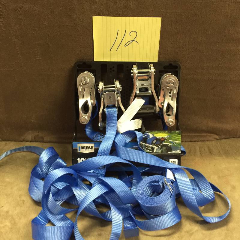 lot 112 image: Reese 10 ft. x 1 in. Aluminum Ratchet Tie-Down