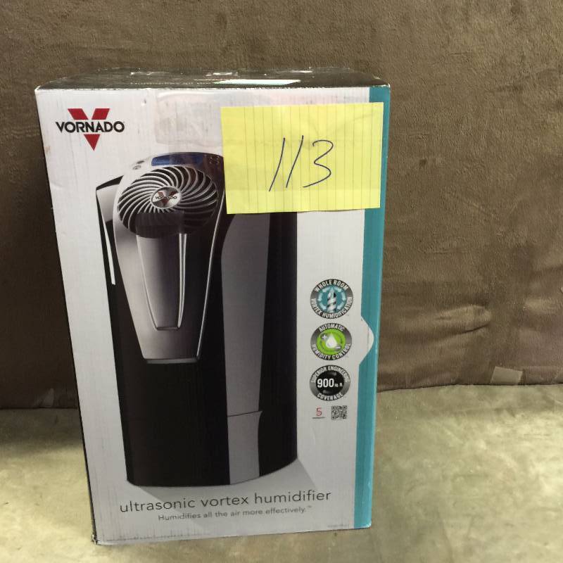 lot 113 image: Vornado Ultra1 Whole Room Ultrasonic Humidifier New