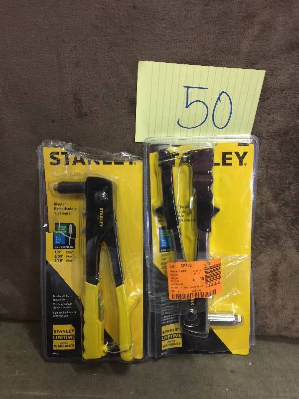 lot 50 image: Set of two Stanley MR33C General Purpose Medium Duty Riveter