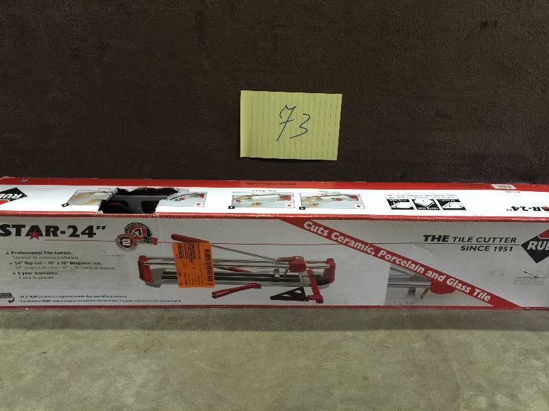 lot 73 image: Rubi 12903 Star 24 Inch Tile Cutter