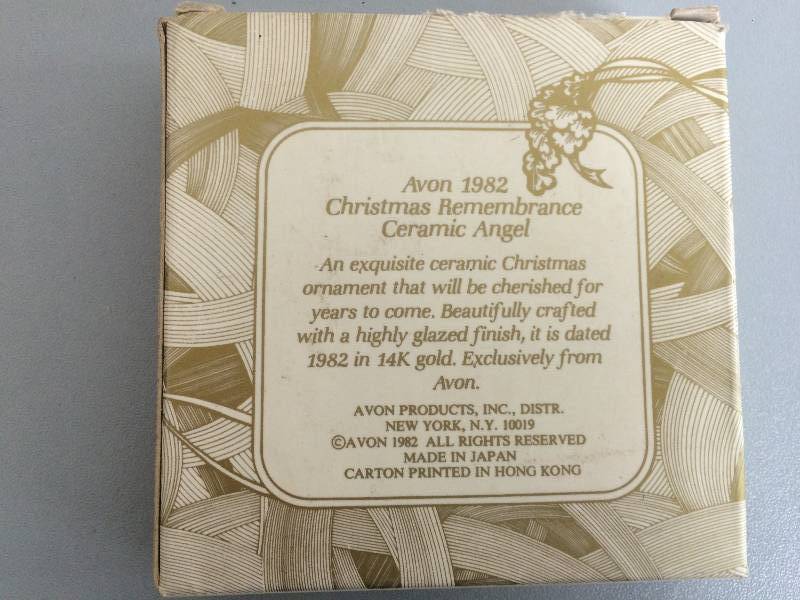 Vintage Avon 1982 Christmas Angel