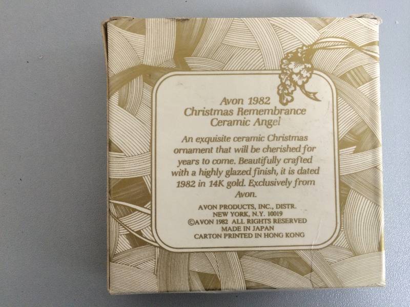 Vintage Avon 1982 Christmas Angel