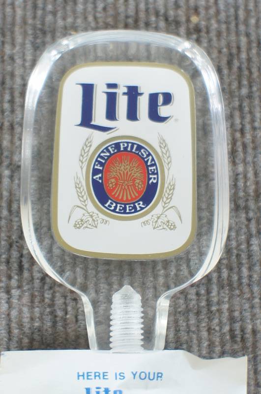 lot 16 image: Miller Lite Tap A Pilzner Beer