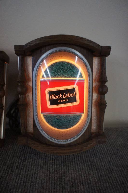 lot 33 image: 2 Black label Coach Lamp Lights
