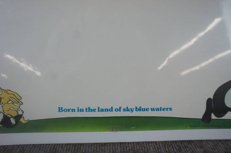 lot 36 image: Hamms Price Sign Mounted on Foam Board and Shrink Wrapped
