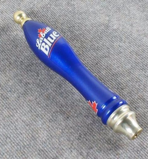 lot 62 image: Labatt Blue Wood and Brass Tap