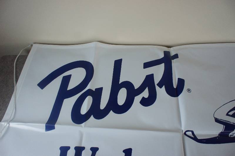 lot 80 image: Pabst Vinyl Banner Welcome Snowmobilers
