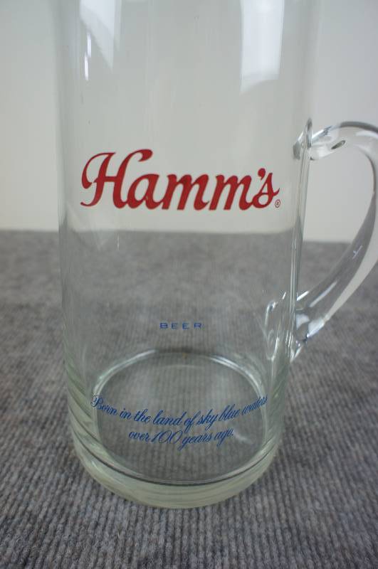 lot 98 image: Hamms Blown Glass Pitcher
