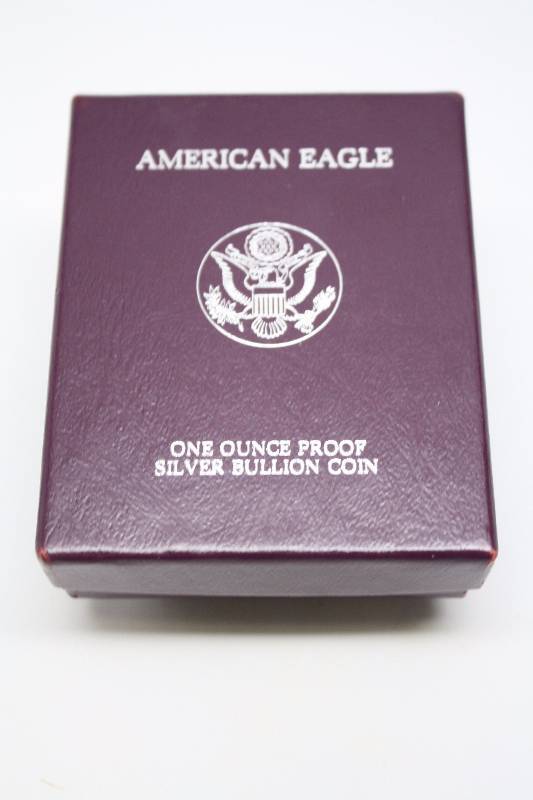 1987 Silver American Eagle Proof wBox NO CoA