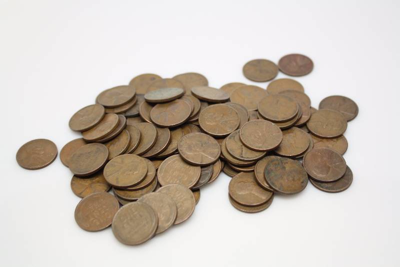 100 Assorted Wheat Pennies