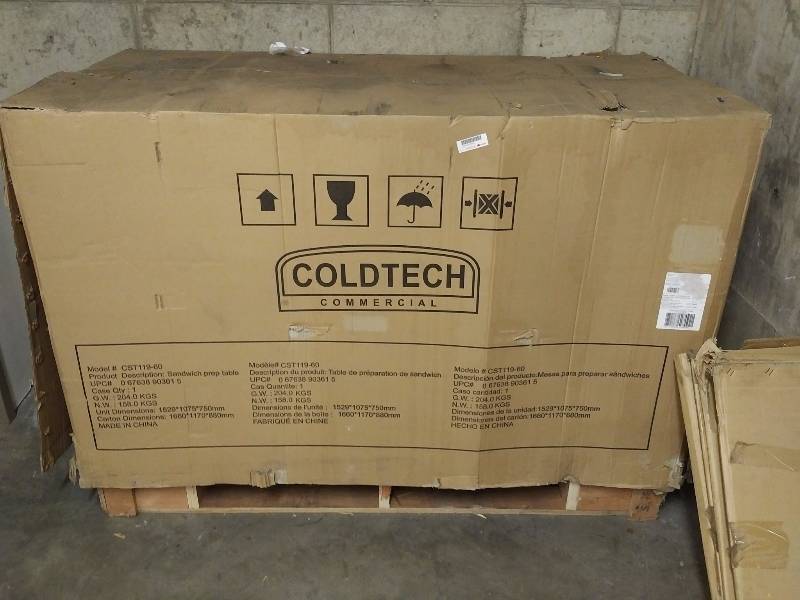 CST119-60 Coldtech Sandwich Prep Station Est. Retail Value $5,200
