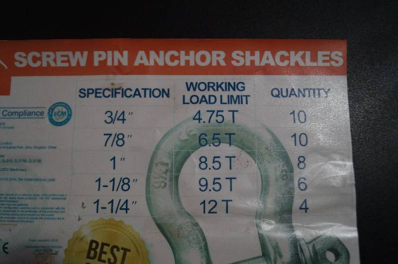 Screw Pin Anchor Shackles