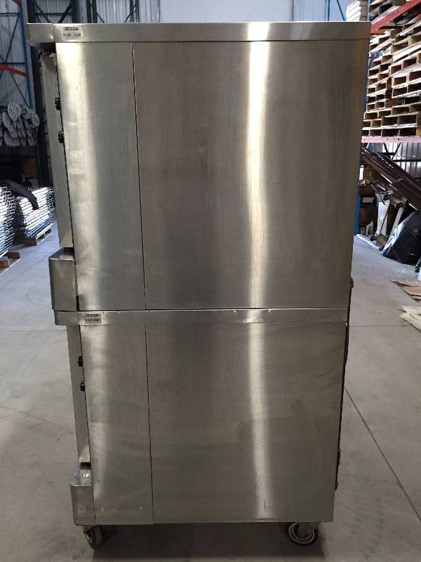 WOW 2013 EXCELLENT BLODGETT COMMERCIAL GAS CONVECTION OVEN DOUBLE DECK FULL SIZE 38x40x76.5 WORKING CONDITION - See the YouTube