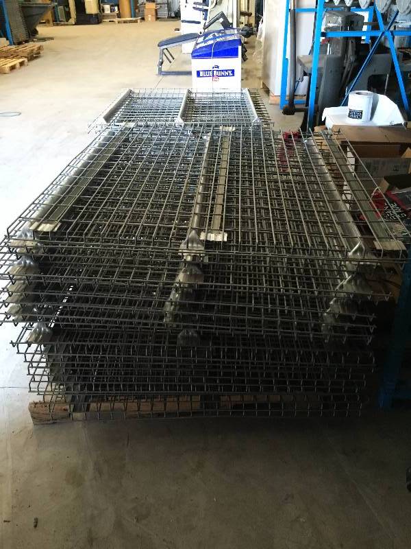 36 Flared Waterfall Wire Deck Decking Industrial Heavy Duty Steel Pallet Rack Shelves Shelving (No Beams Just The Shelves) Approx 47x52.5x1.25 These Retail New $30.00 Each at Pallet Rack World
