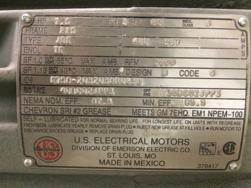 U.S. Electrical Motors - New Electric Motor - Never Used
