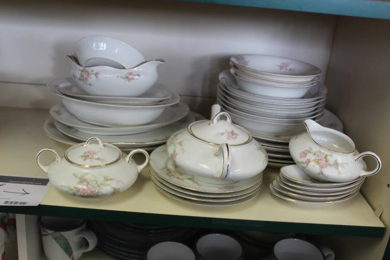 lot 18 image: Half Shelf Lot of China Set