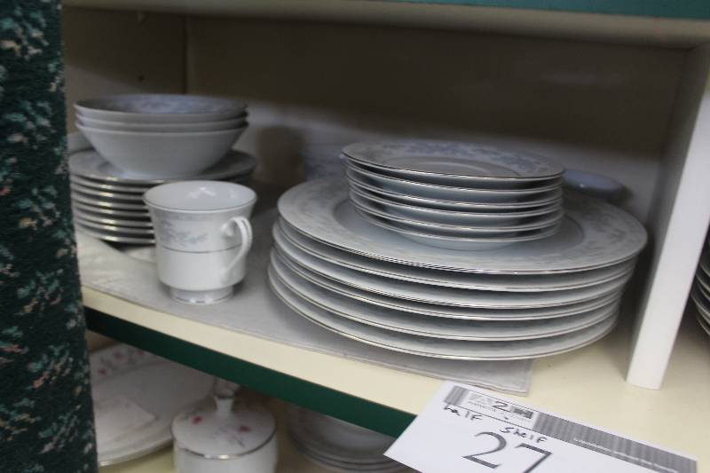 lot 27 image: Half Shelf Lot of China Set