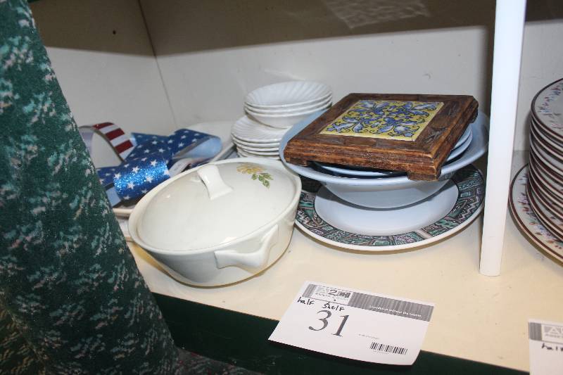 lot 31 image: Half Shelf Lot of China Set