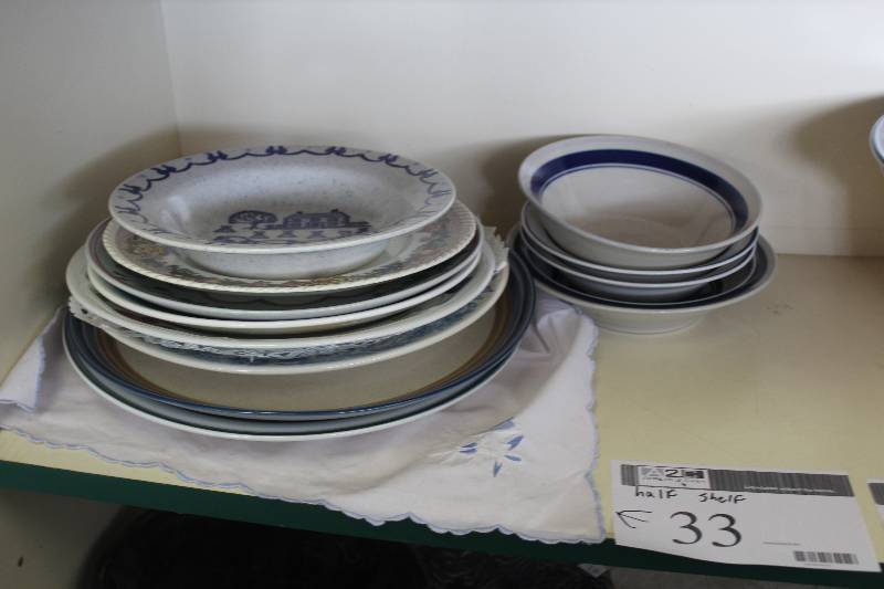 lot 33 image: Half Shelf Lot of China Set