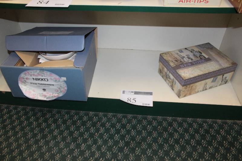 lot 85 image: Shelf Lot of China Set