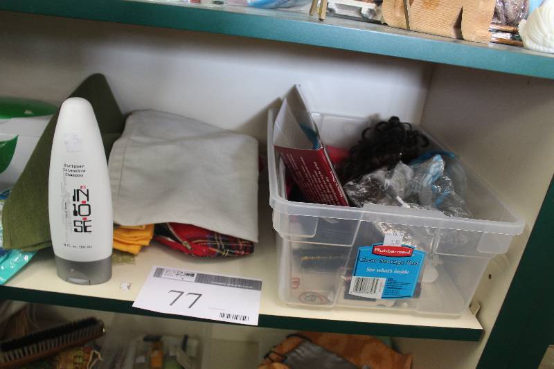 lot 77 image: Shelf Lot of Household Items
