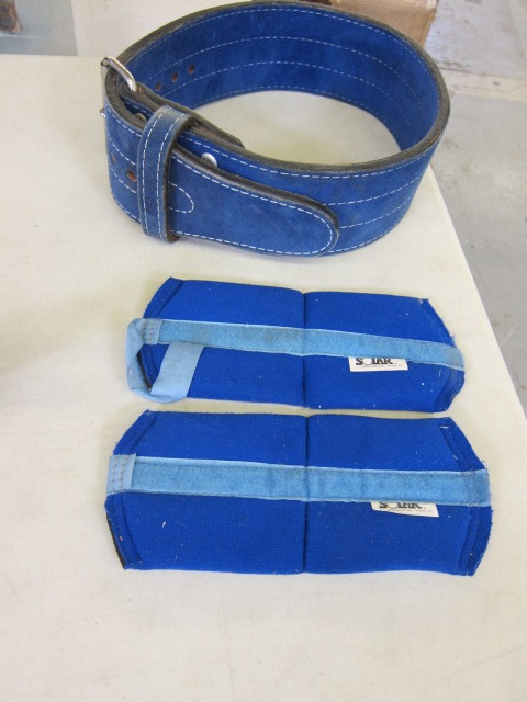 lot 25 image: Weight Belt and Leg Weights