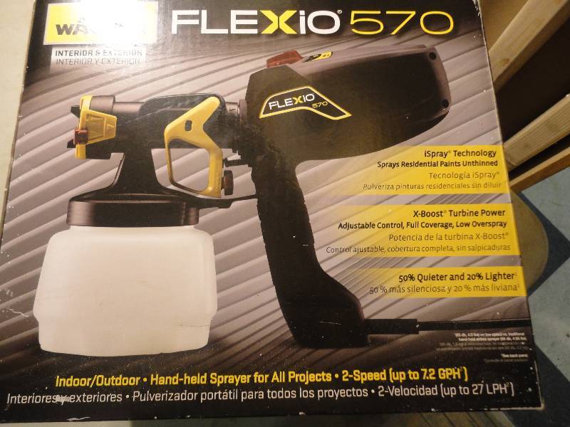 Wagner Flexio 570 Paint Sprayer - powers on - was not tested with paint