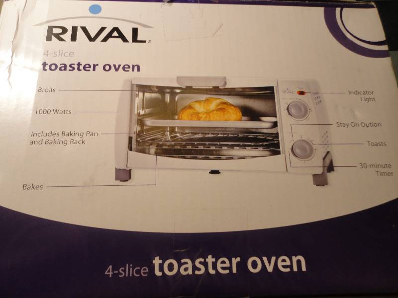 White Toaster Oven - NIB - tested and works