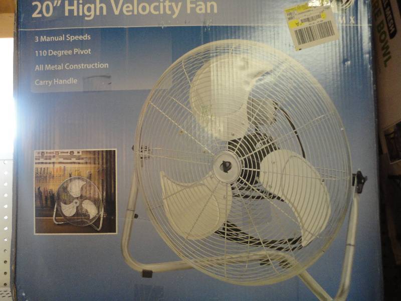 20 inch High Velocity Fan - tested and works