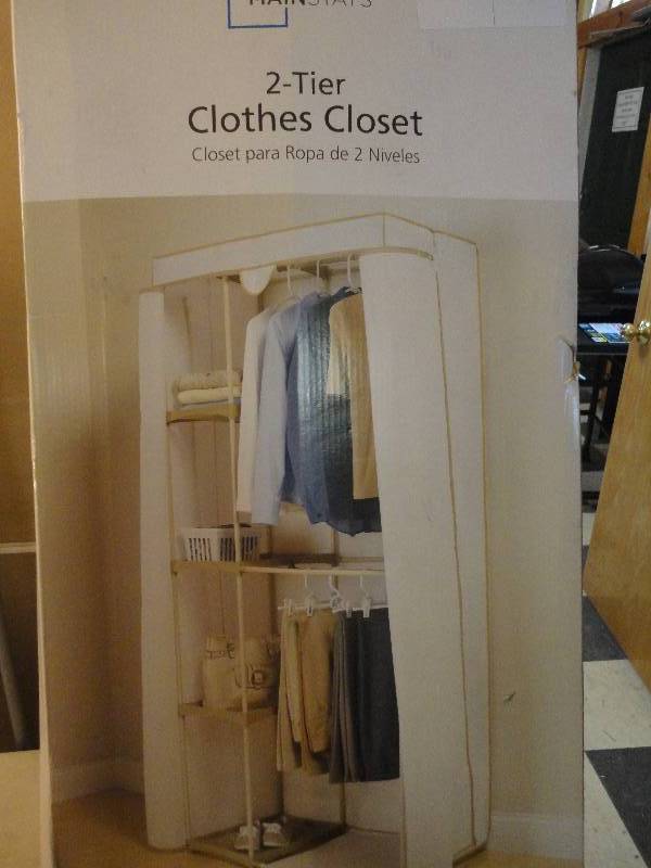 2 Tier Clothes Closet