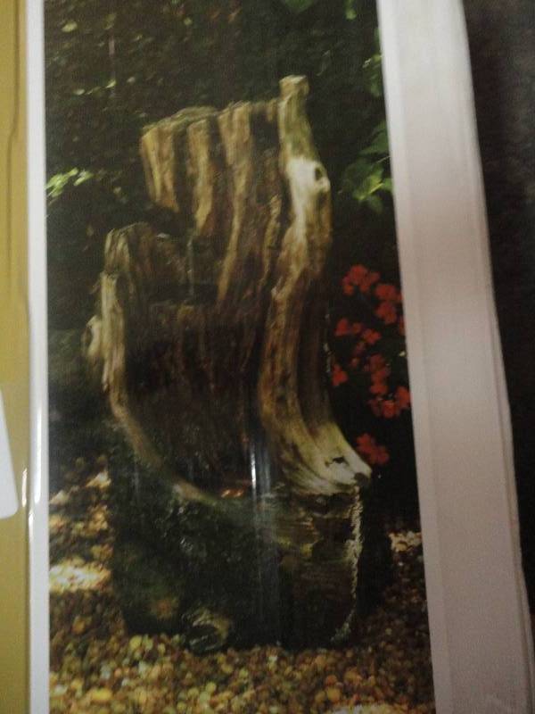 Nature Log Fountain - tested and works