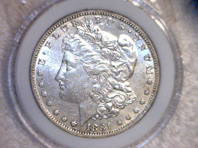lot 2 image: 1881 CC Morgan Silver Dollar