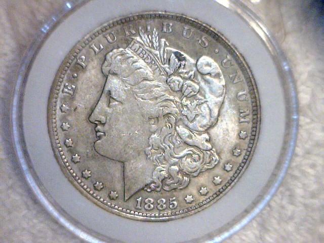 lot 3 image: 1885 CC Morgan Silver Dollar