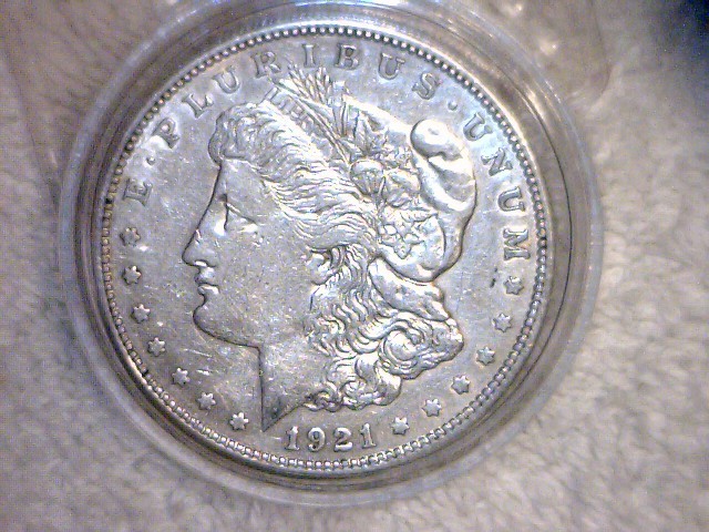 lot 7 image: 1921 P Morgan Silver Dollar