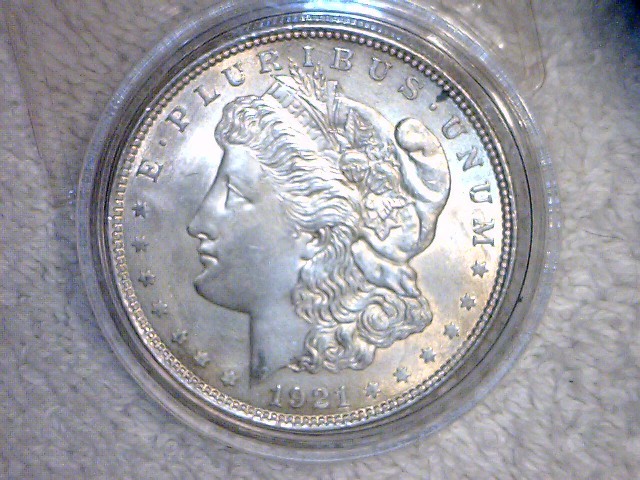 lot 10 image: 1921 P Morgan Silver Dollar