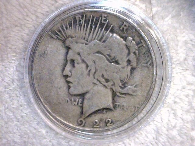 lot 15 image: 1922 P Peace Silver Dollar
